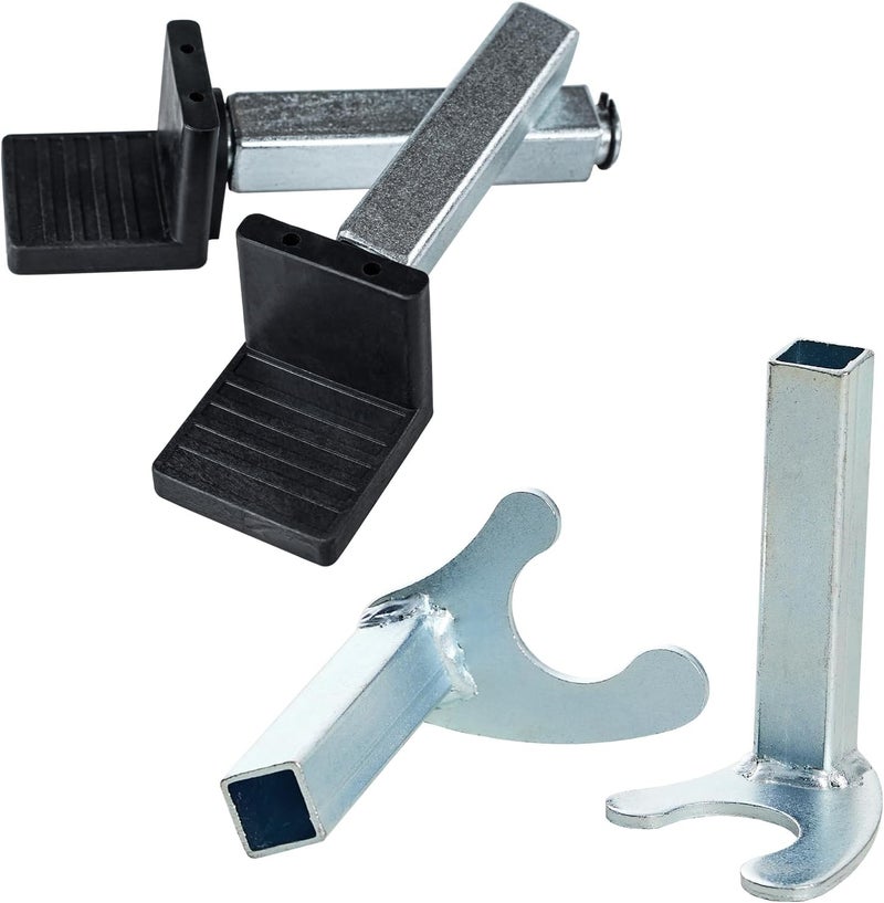 Donext Spool Lift Stand Attachments for Rear Sportbike Motorcycle Stands (Attachment ONLY), U and L-Shaped Adapter 2 Pairs - Image 1